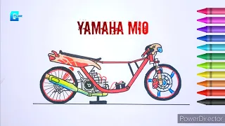 CARA MENGGAMBAR MOTOR DRAG MIO - MIO LIAR