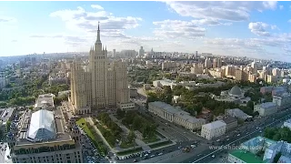 Москва с высоты птичьего полёта - Кудринская площадь