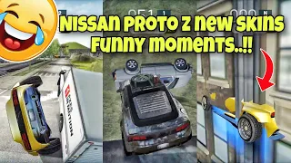 Nissan proto z new skins😱Funny moments🤣 Extreme car driving simulator🔥