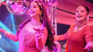 Nida Yasir Dancing With her sister Sawera Pasha and Daughter Silah Yasir on her Brother wedding