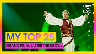 *MY TOP 25 - GRAND FINAL (AFTER THE SHOW) | Eurovision Song Contest 2024 | TimeForEurovision