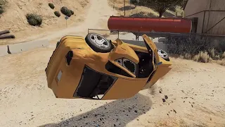 GTA 5 Car Crashes Compilation #1 (With Roof And Door Deformation)