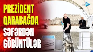 Prezident İlham Əliyev Qarabağda: yaşayış məntəqələrinin təməli qoyuldu - GÖRÜNTÜLƏR