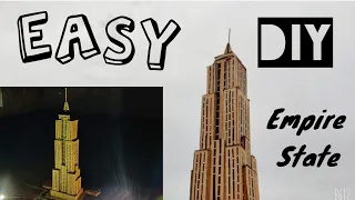 DIY -How to do Empire State |Cardboard Model |#empirestatebuilding  #empirestate #DIY #SchoolProject