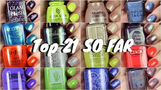 Top 21 Polishes of 2021 SO FAR | Live Swatch