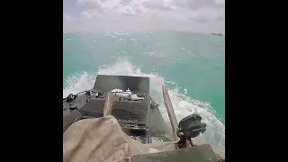 Driving an Amphibious Assault Vehicle into an Amphib. Semper Fi! #shorts #marines #military