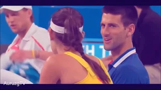 Top Tennis pros caught flirting on LIVE TV! (Djokovic, Ivanovic, Sharapova)