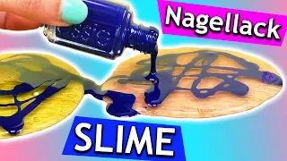 Nagellack Slime DIY | Experiment Schleim mit Nagellack färben | MEGA Ergebnis | DIY Fun