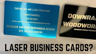 How to use a Diode Laser on Aluminum Business Cards