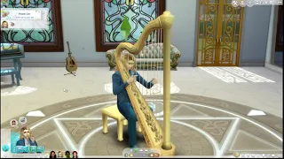 Playable Harp Mod for The Sims 4