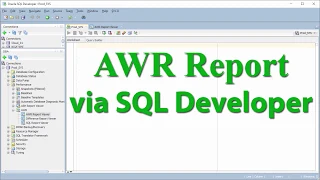 [en] How to generate AWR reports via Oracle SQL Developer.