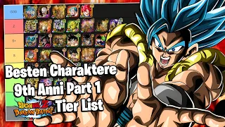 Die Besten Charaktere in DBZ Dokkan Battle! 9th Anniversary Part 1 Tier List