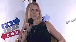 ANN COULTER confronts hostile audience at Politicon in Los Angeles