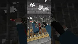 POV Superhero ESCAPE from PRISON in Minecraft 🤣 | Scooby Noob #shorts #minecraft #superhero #prison