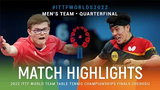 Highlights | Alexis Lebrun (FRA) vs Dang Qiu (GER) | MT QF | #ITTFWorlds2022