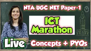 ICT Marathon-5 | NTA UGC NET Paper-1 | Concepts with PYQs | Inculcate Learning | Ravina