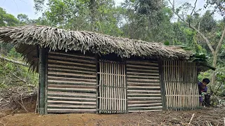 bamboo house orphan boy khai completed the bamboo house in the forest starting a new life