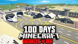 I Survived 100 Days in a Zombie WAR in Minecraft