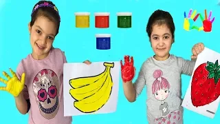 AKTİVİTE ZAMANI - Education activities video for kids, children and toddlers with Finger Paints