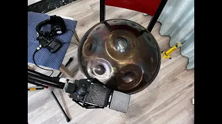 Zoom H8 + JZ Amethyst recording test with handpan F Low Pygmi