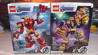 Pure builds: LEGO Iron Man & Thanos Mechs 76140 76141