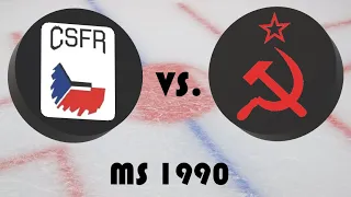 Mistrovství světa v hokeji 1990 - Finále - Československo - Sovětský Svaz