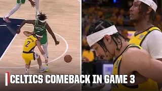 WHAT AN ENDING 😱 Celtics complete comeback in Game 3, take 3-0 lead over Pacers | NBA on ESPN