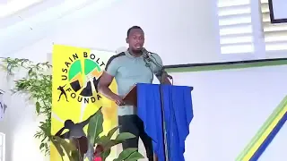 Usain Bolt hands over Computers to Primary Schools