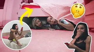 OVERNIGHT CHALLENGE UNDER OUR FRIEND'S BED!!