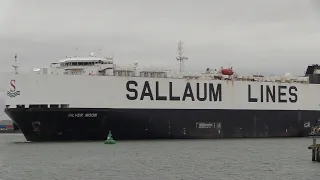 RORO SILVER MOON DEPARTING FROM MARCHWOOD FOR ZEEBRUGGE ON 16/03/24