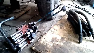 Гидравлика на самодельный трактор. Homemade tractor