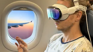 I Flew 8 Hours with the Apple Vision Pro!