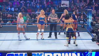 Sasha Banks & Bayley Vs Alexa Bliss & Cross Vs Lacey Evans & Brooke - Smackdown 03/01/2020 (Español)