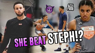 The High Schooler Who Challenged STEPH CURRY! How Azzi Fudd ALMOST Beat The BEST SHOOTER EVER 😱