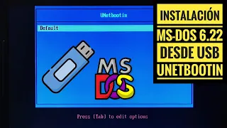 Reto: cómo instalar MS-DOS 6.22 desde USB en un PC sin disquetera ni CD-ROM, con UNetbootin