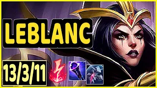 LEBLANC VS VEX - 13/3/11 KDA MID GAMEPLAY