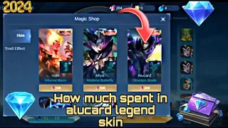 How much Diamond 💎 for Alucard legend skin~MLBB!! | moi alucard legend spend kore bole 4k bhelaishe