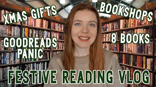 Festive Reading Vlog - Book Shops & Goodread Goal Panic