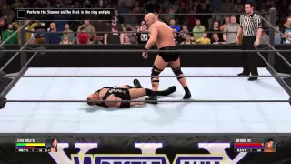 WWE2K16 2k Showcase mode episode 10 the ending