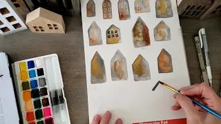 Watercolor Houses.