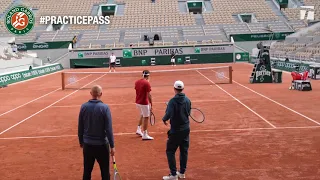Roger Federer Full Practice Roland Garros 2021 | Practice Pass