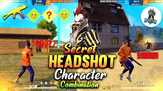 Secret Headshot Character Combination किसी ने नही बताया 😱 || Best Character Skill || Free Fire