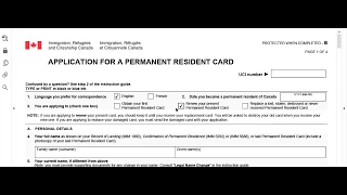 Imm 5444e Application for permanent resident card- how to fill