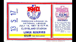 1981 MLB All Star Game CLEVELAND Original NBC Broadcast