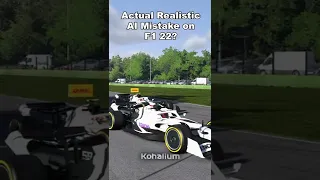 Realistic AI Error F1 22 #shorts #formula1 #f1