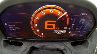 0-328 km/h : McLaren 720S acceleration top speed (2018)