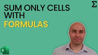 Sum Cells with Formula ONLY in Excel 🚀 (Excel Formula Trick)