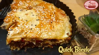 Turkish Quick Ground Beef Borek with Filo Pastry || Sundas Swiss Bakery #turkishfood #börek