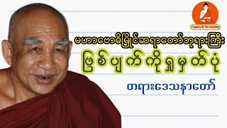 ဖြစ်ပျက်ကိုရှုမှတ်ပုံ | မဟာဗောဓိမြိုင်ဆရာတော်ဘုရားကြီး