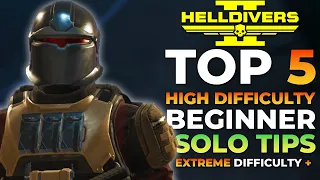 Helldivers 2 - SOLO Beginners Guide For Higher Difficulties